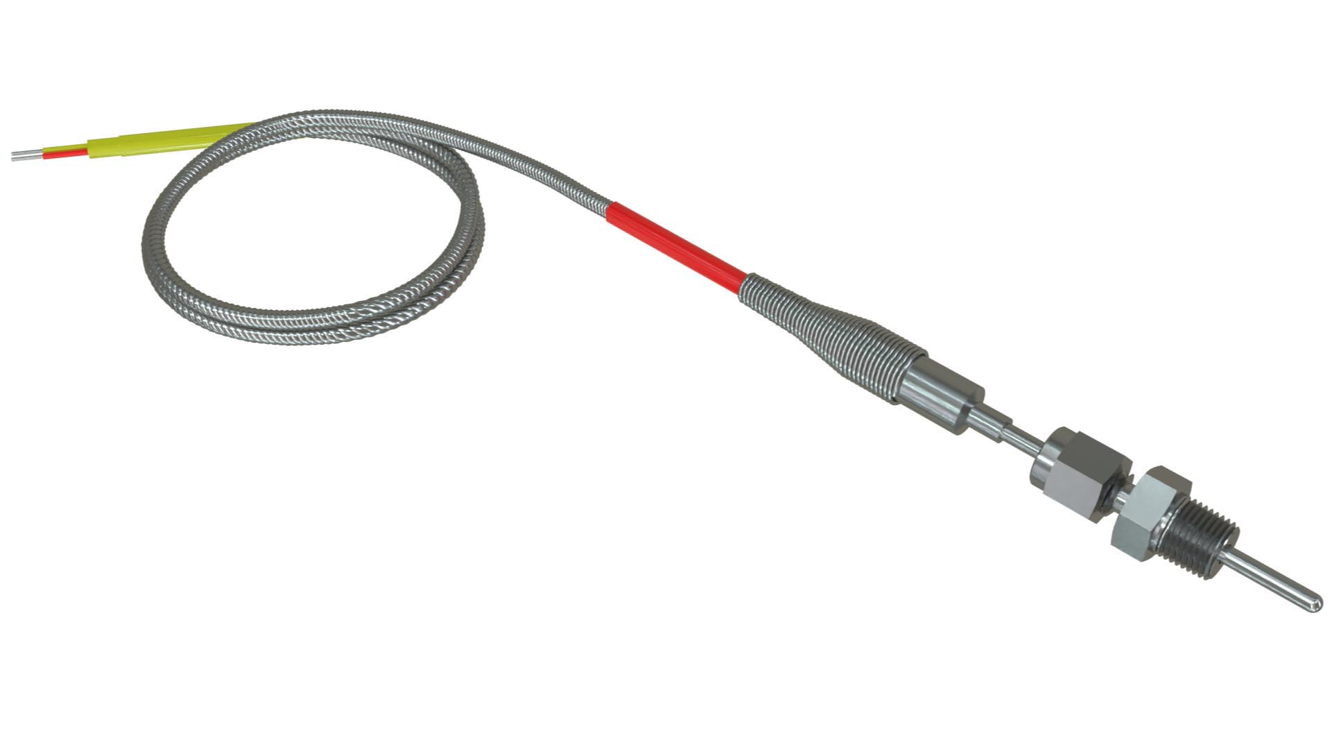.125 inch Compact Exhaust Gas Temperature EGT Probe with Compression Fitting