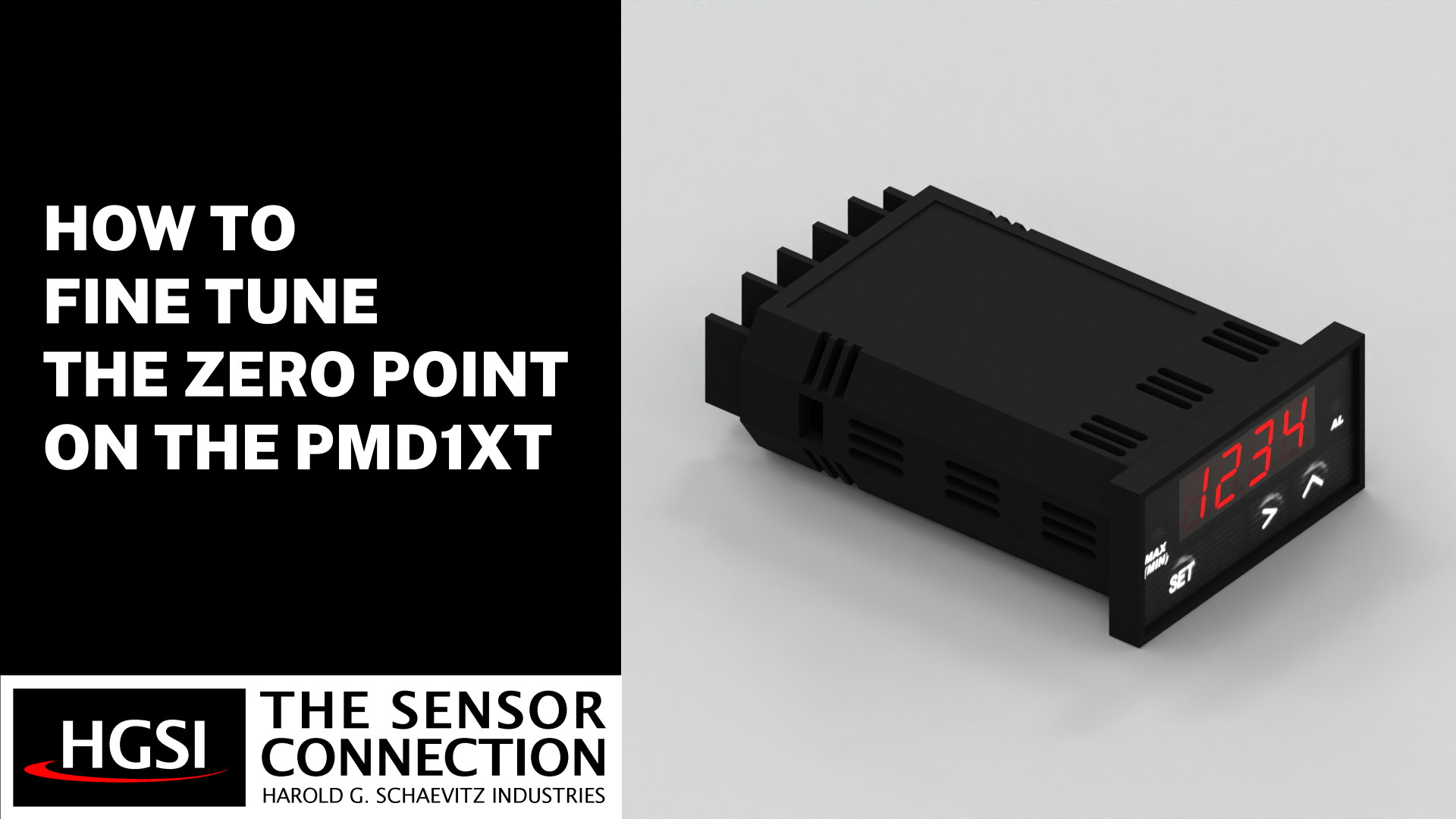 How to Fine Tune the Zero Point on the PMD1XT Series Digital Pyrometer Video Thumbnail Harold G Schaevitz