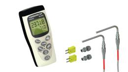 EGT Digital Pyrometer Gauge Kit - Handheld 2-Channel